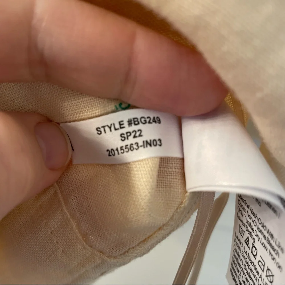 J.Crew Squareneck Button Front Linen Top NWT - Picture 8 of 8